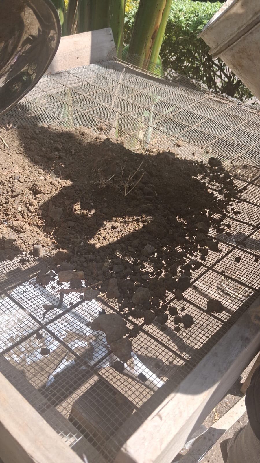A close view of the garden project